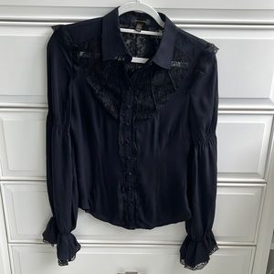House of Dereon long sleeve blouse
